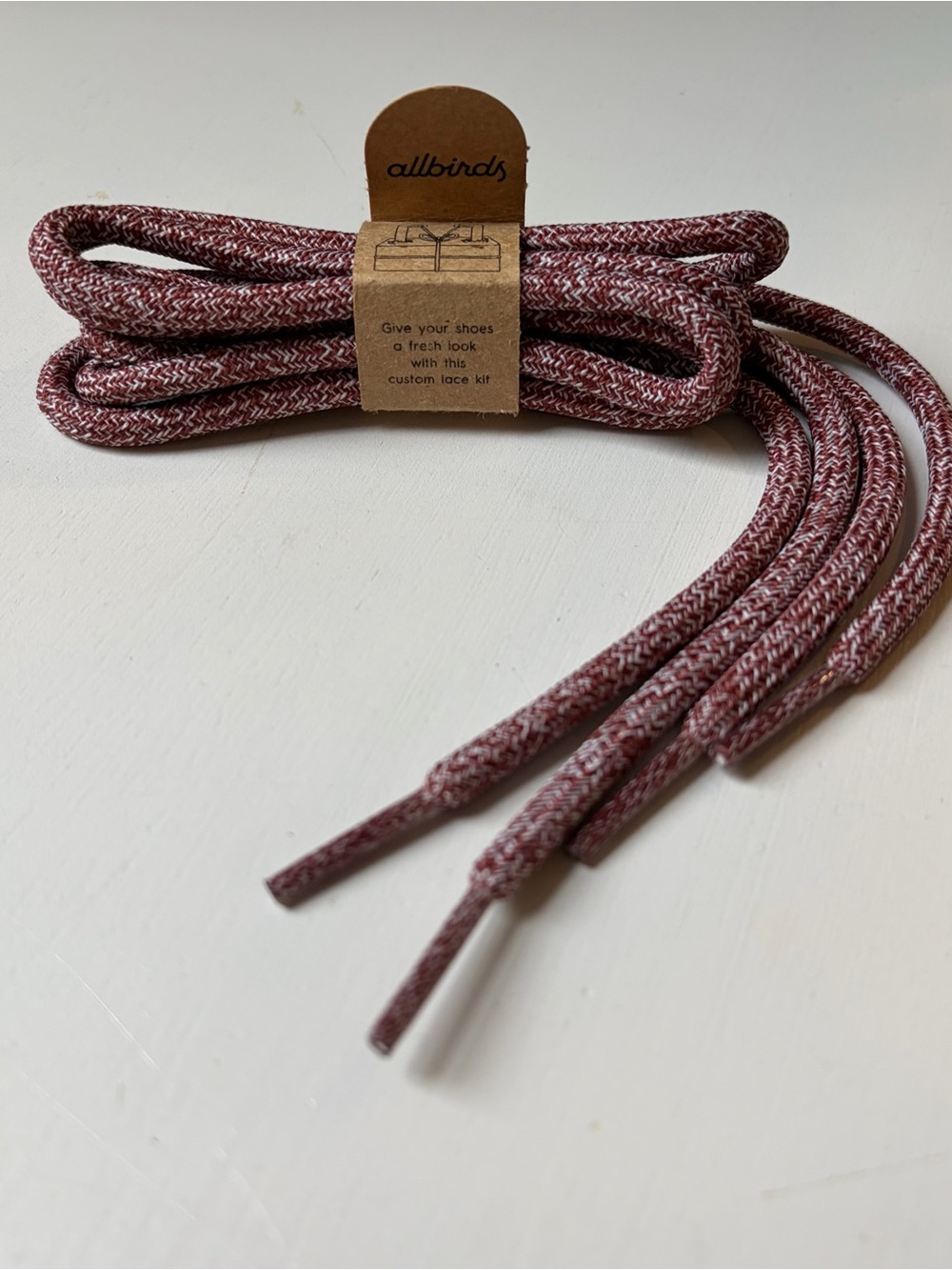 NWT Allbirds Custom Shoe Lace Kit Brick Red Set of Spare Shoelaces